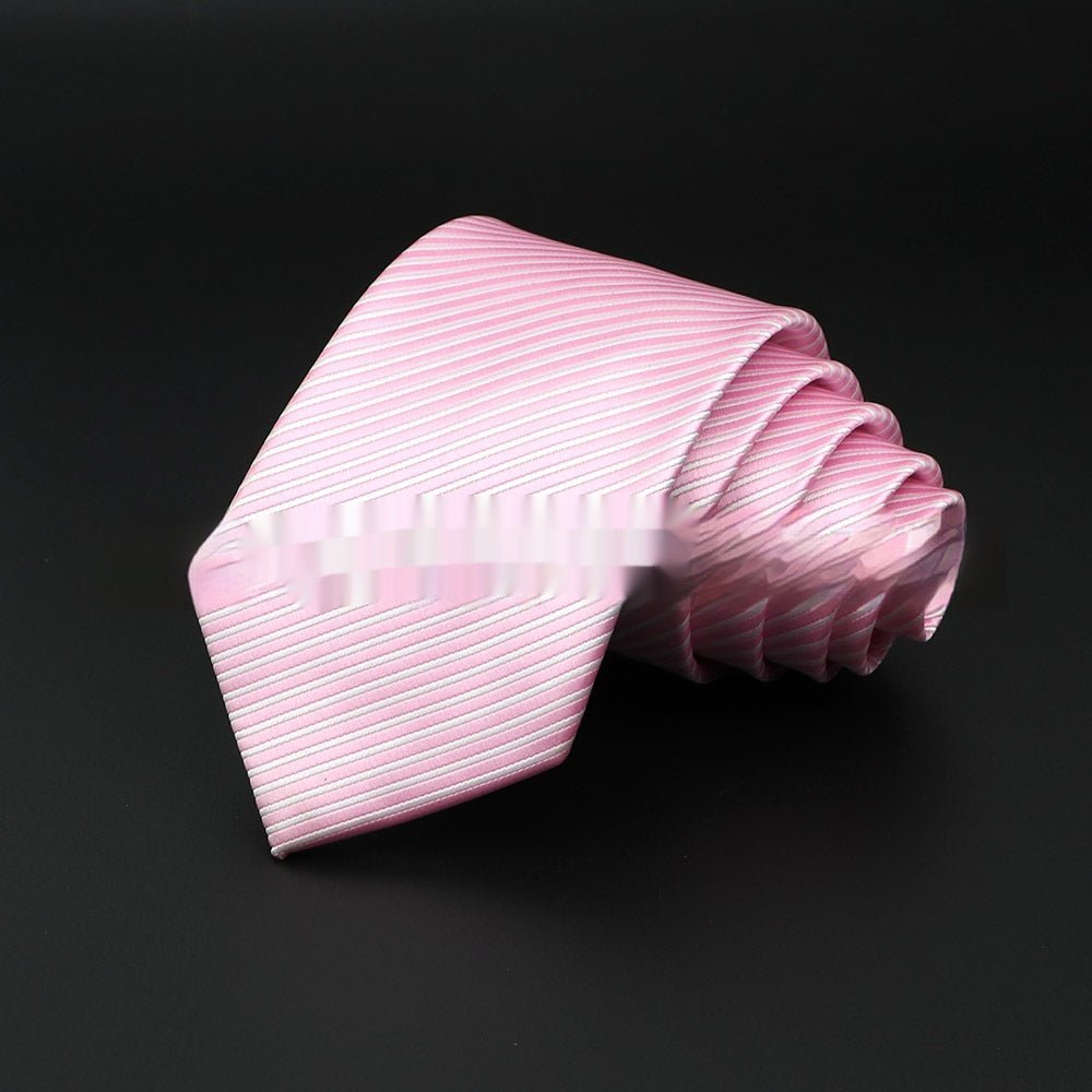 Men's Striped British Gentleman Polyester Fiber Tie - E. M. E. LLC0