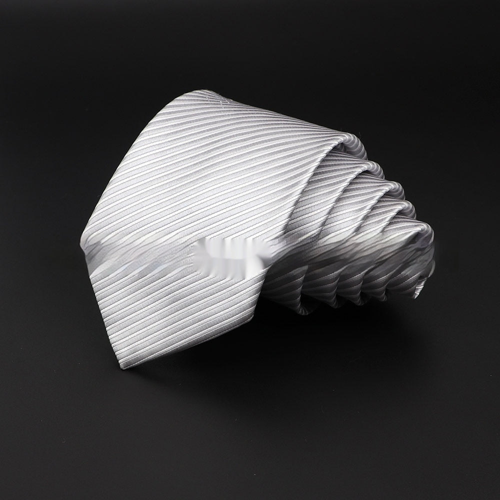 Men's Striped British Gentleman Polyester Fiber Tie - E. M. E. LLC0