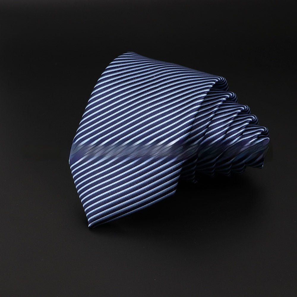 Men's Striped British Gentleman Polyester Fiber Tie - E. M. E. LLC0