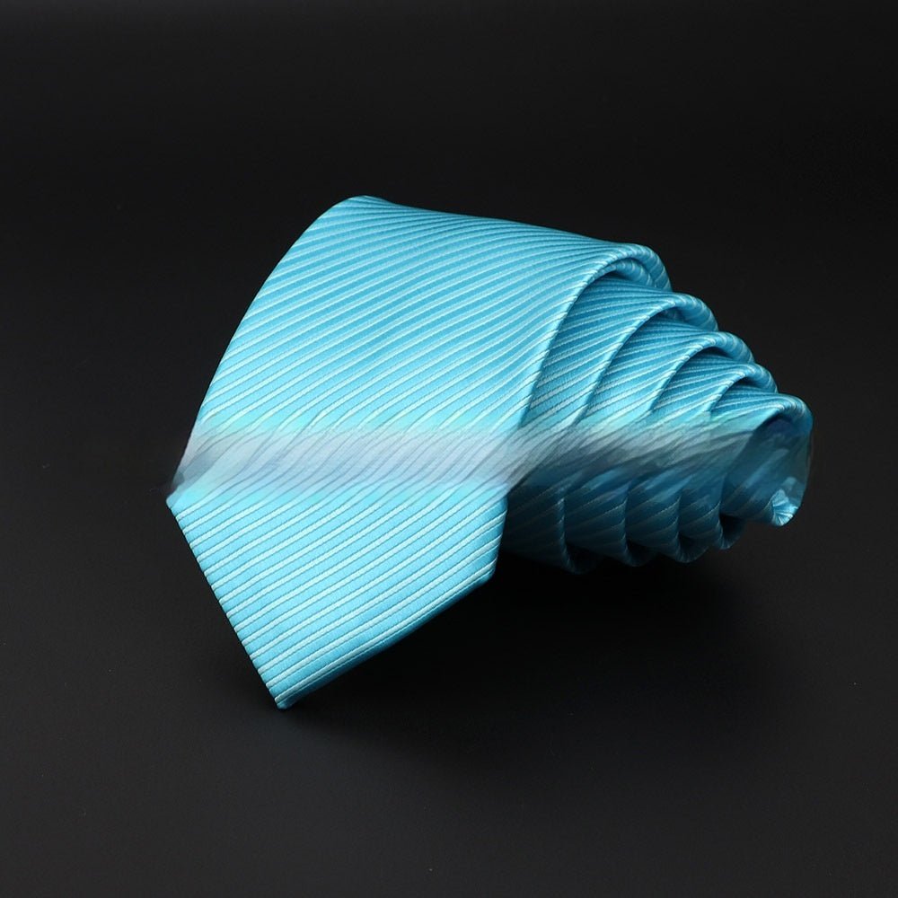 Men's Striped British Gentleman Polyester Fiber Tie - E. M. E. LLC0