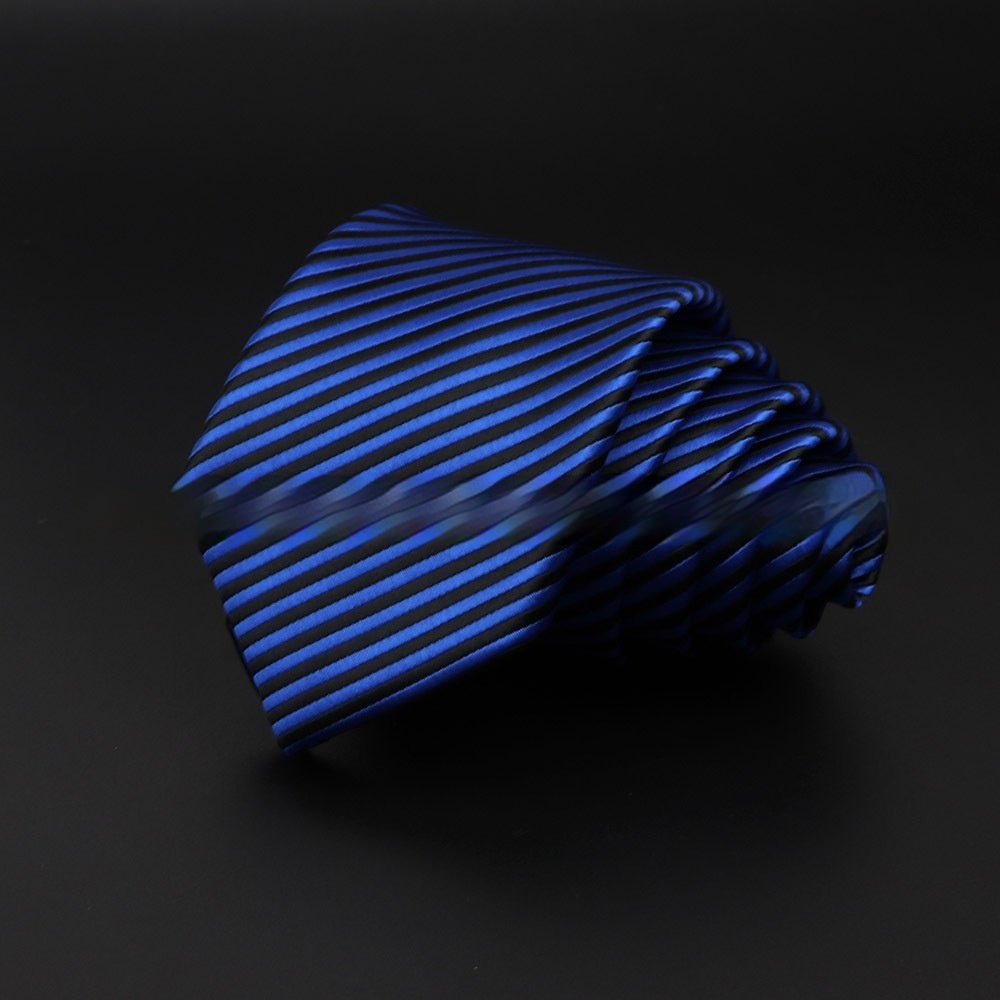 Men's Striped British Gentleman Polyester Fiber Tie - E. M. E. LLC0