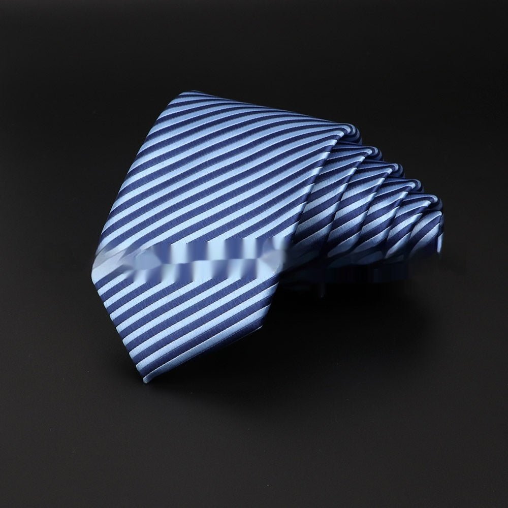 Men's Striped British Gentleman Polyester Fiber Tie - E. M. E. LLC0