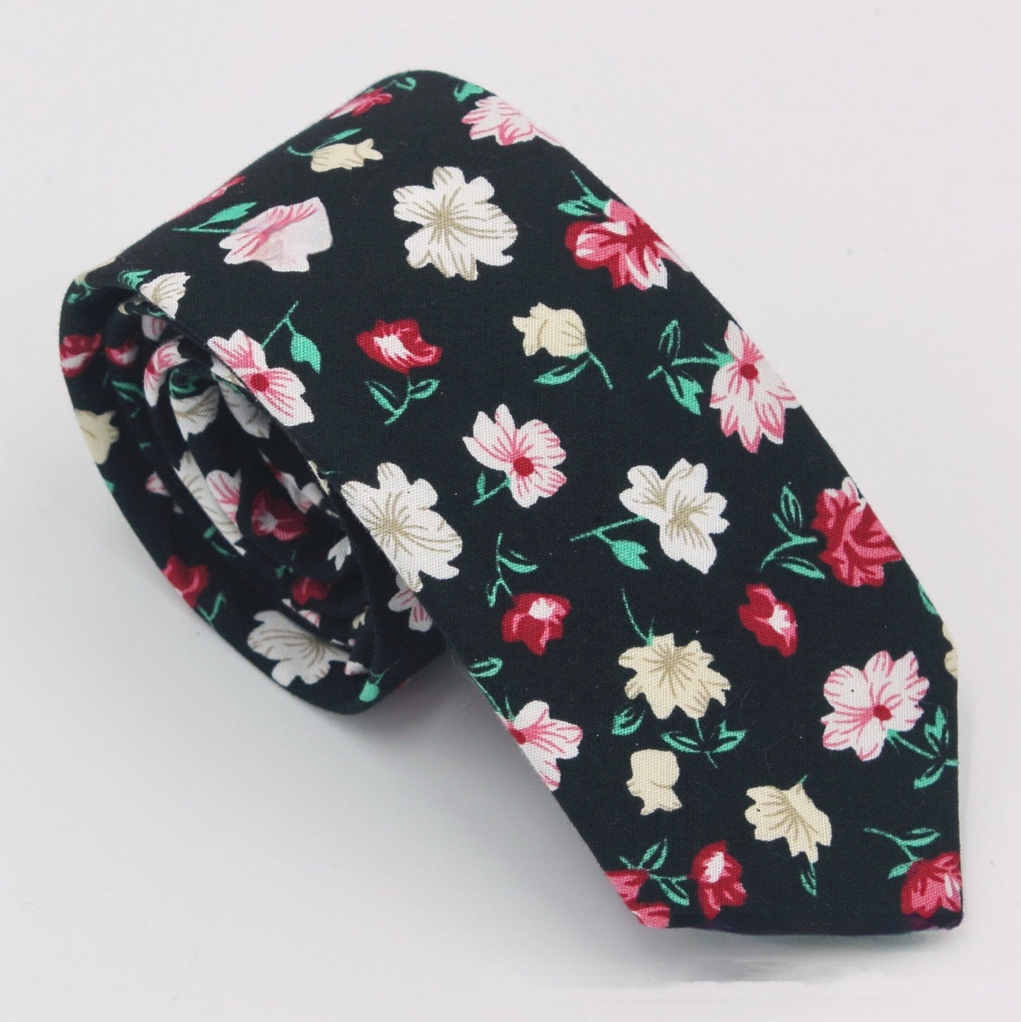 Men's Suit Printed Cotton Pocket Handkerchief With Floral Patterns, Fashionable And Casual Printed Tie - E. M. E. LLC0