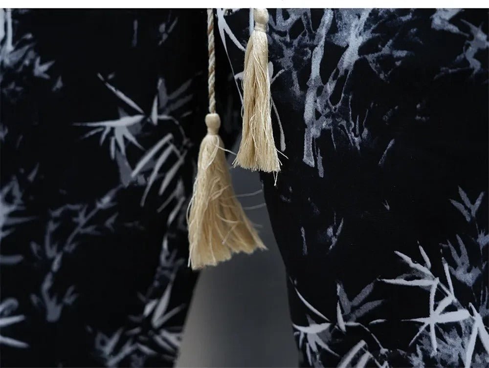 Men's Summer Loose Floral Casual Ice Silk Harem Pants - E. M. E. LLC0