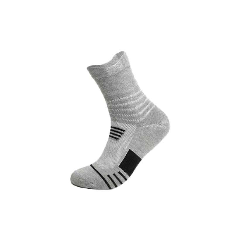 Men's Thick Towel Bottom Sports Socks - E. M. E. LLC0