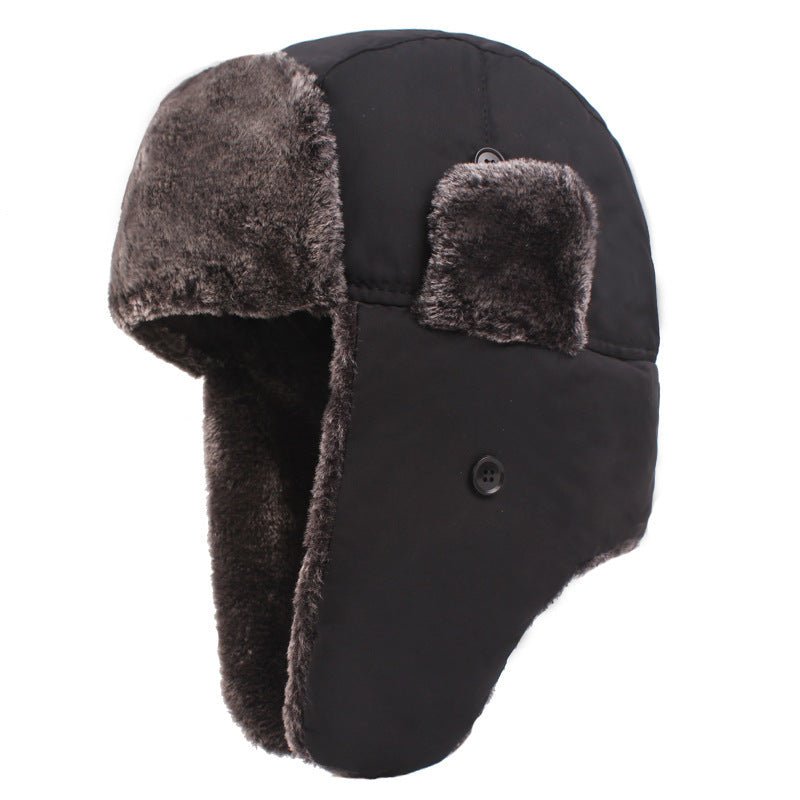 Men's Thickened Plus Velvet Ear Protection Hat - E. M. E. LLC0