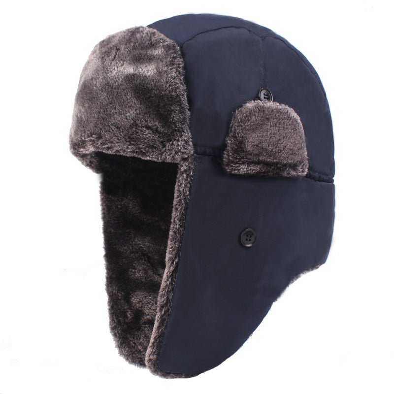 Men's Thickened Plus Velvet Ear Protection Hat - E. M. E. LLC0