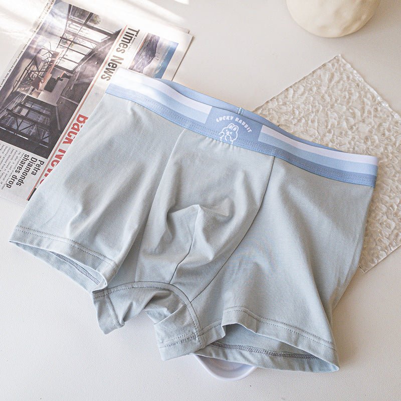 Men's Underwear Mid - waist Cartoon Rabbit Modal Cotton - E. M. E. LLC0