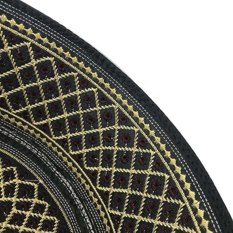 Muslim Hats Cotton Embroidery Islamic Men Prayer Arab Clothing Caps - E. M. E. LLC0