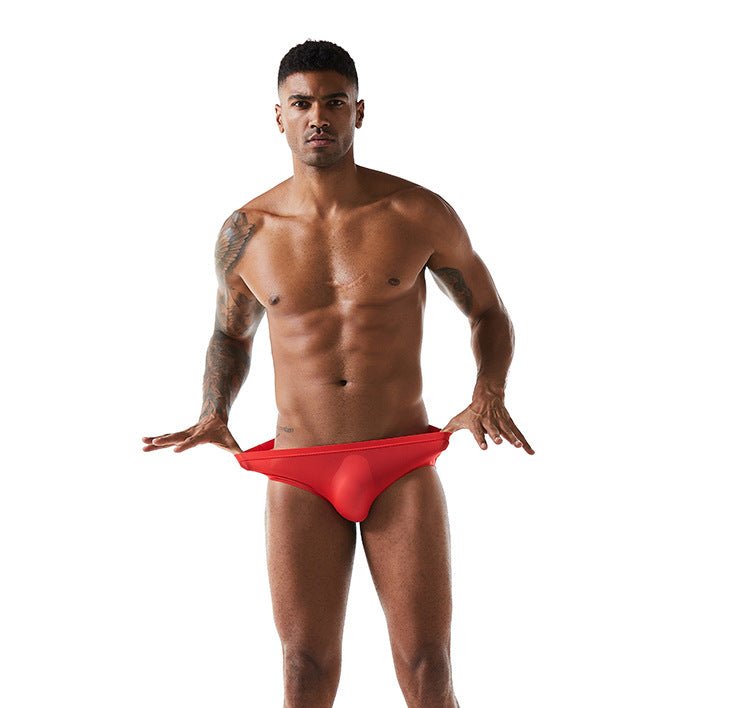 One - piece Seamless Low Waist Quick - drying Breathable Men's Underwear - E. M. E. LLC0