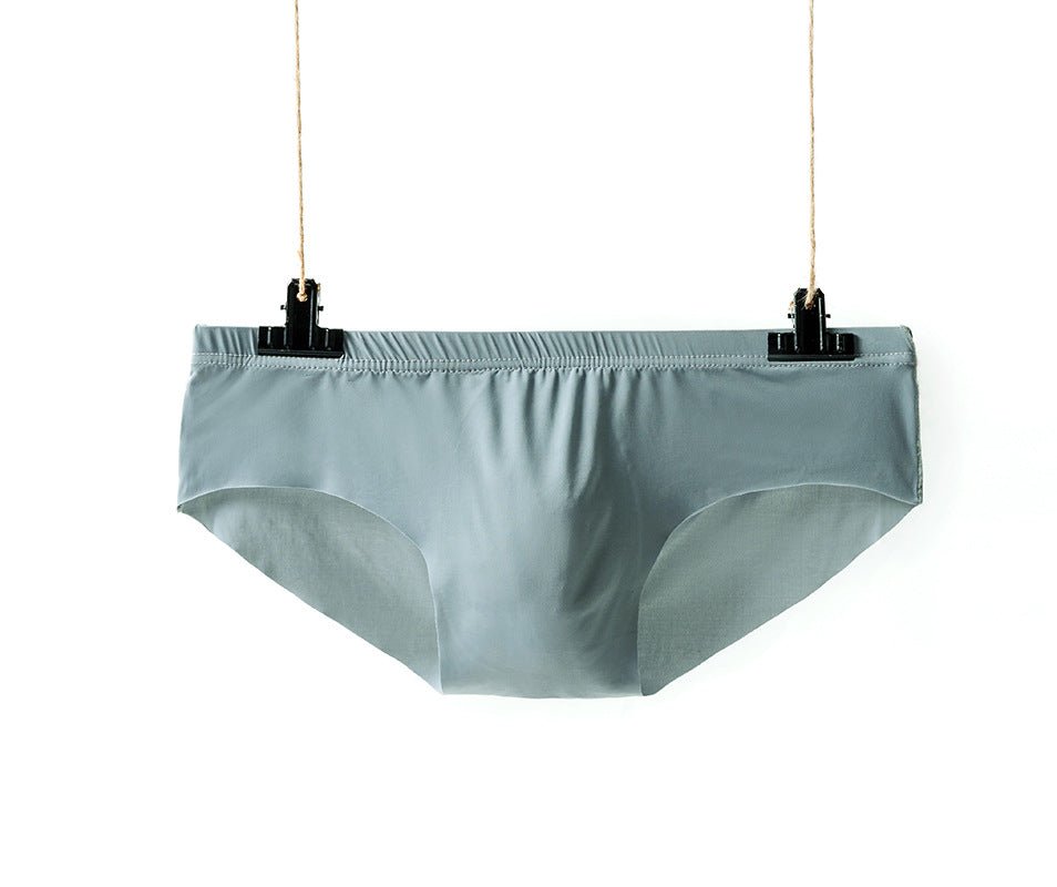 One - piece Seamless Low Waist Quick - drying Breathable Men's Underwear - E. M. E. LLC0