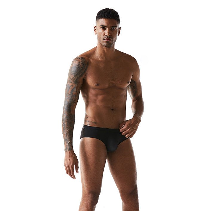 One - piece Seamless Low Waist Quick - drying Breathable Men's Underwear - E. M. E. LLC0