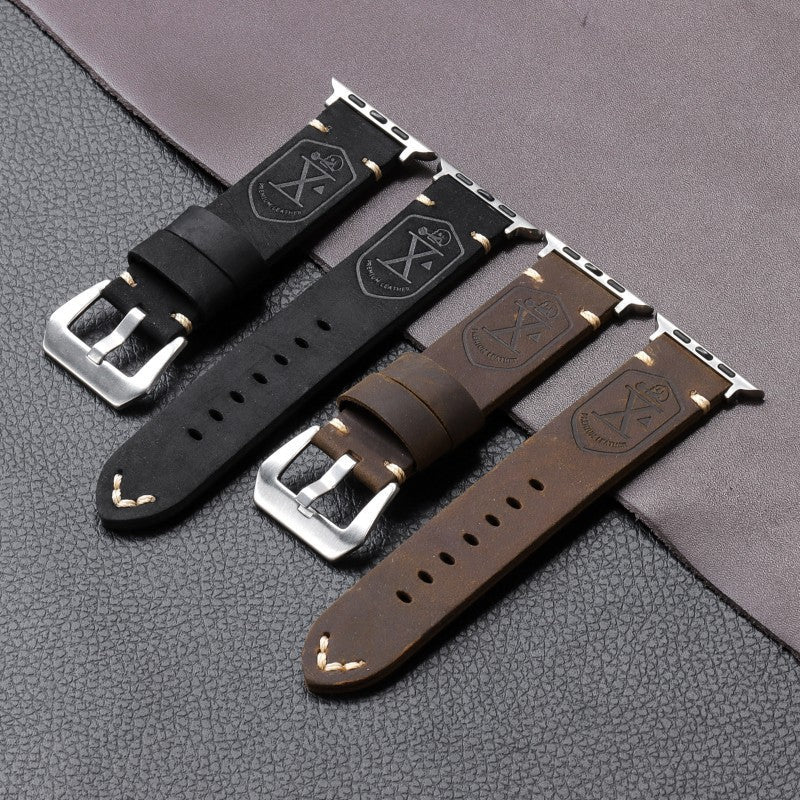 Series Men's Leather Watch Band - E. M. E. LLC0
