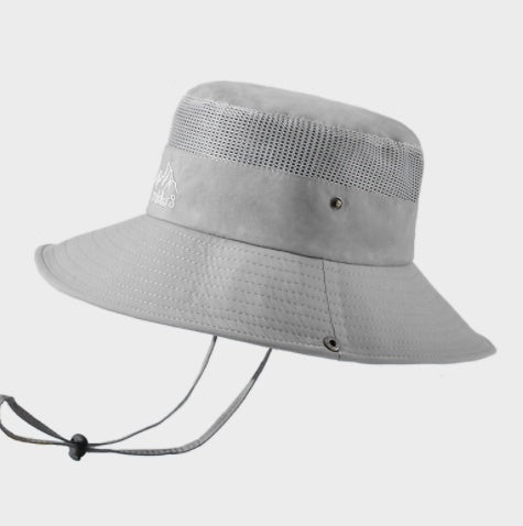 Solid Color Big Brim Sun Hat Outdoor Mountaineering Protection - E. M. E. LLC0