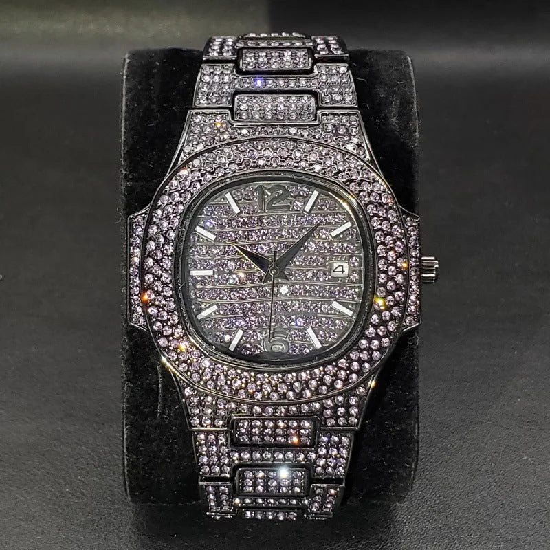 Special - interest Full Diamond Rap Hip Hop Watch - E. M. E. LLC0