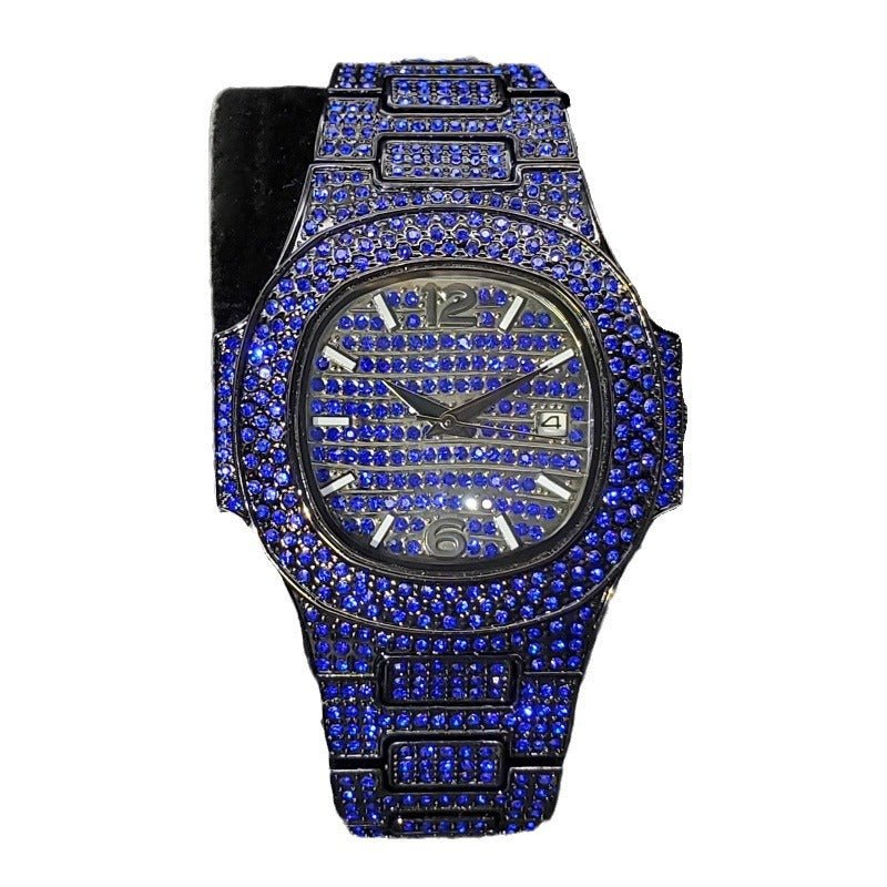 Special - interest Full Diamond Rap Hip Hop Watch - E. M. E. LLC0
