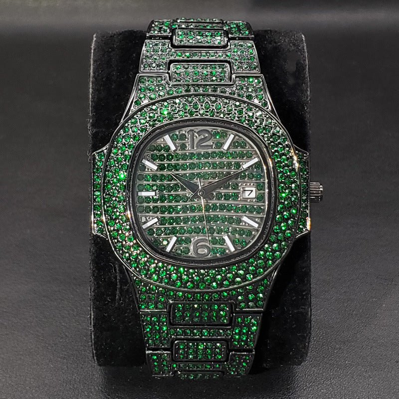 Special - interest Full Diamond Rap Hip Hop Watch - E. M. E. LLC0