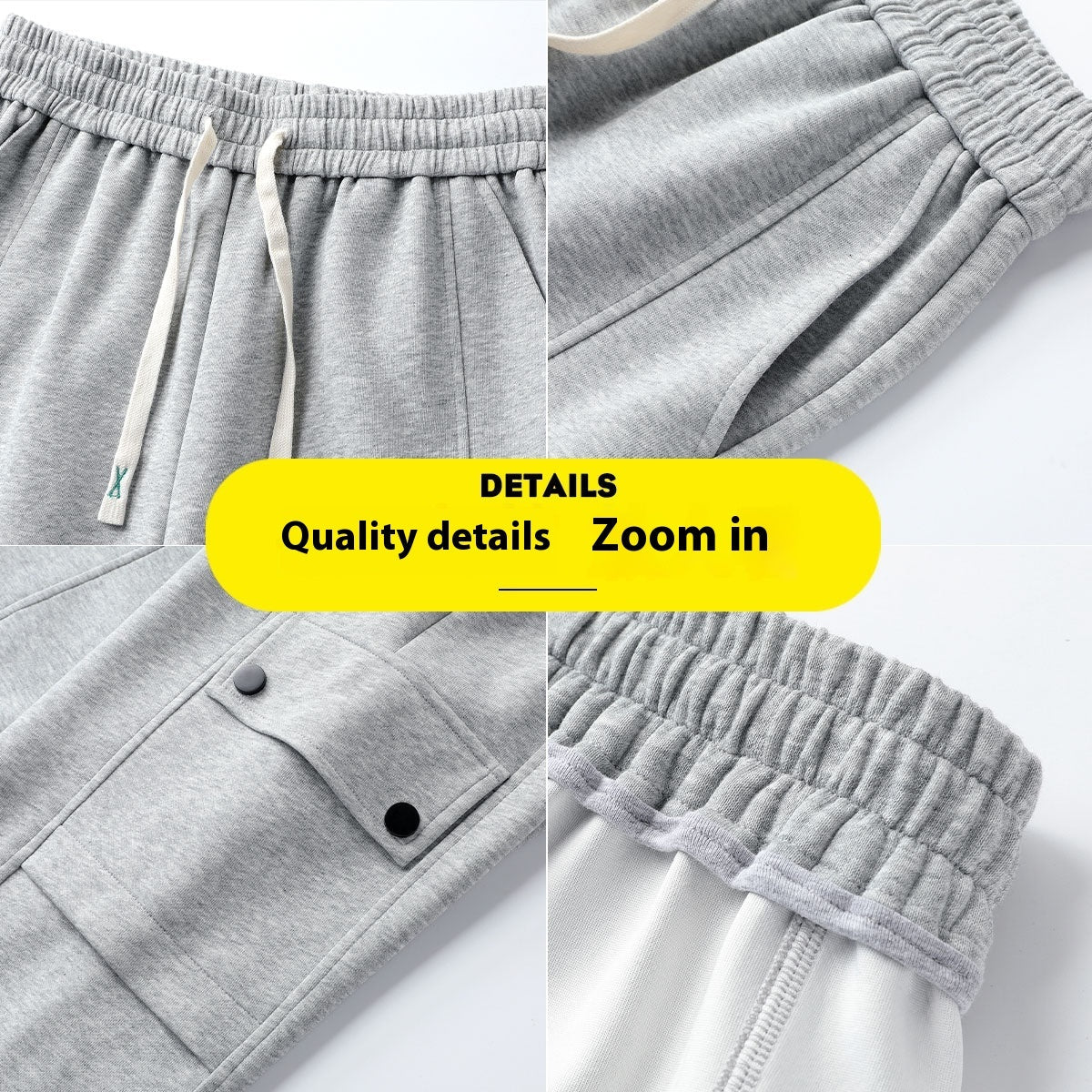 Spring And Autumn Loose Men's Sports Knitted Cotton Casual Trousers - E. M. E. LLC0