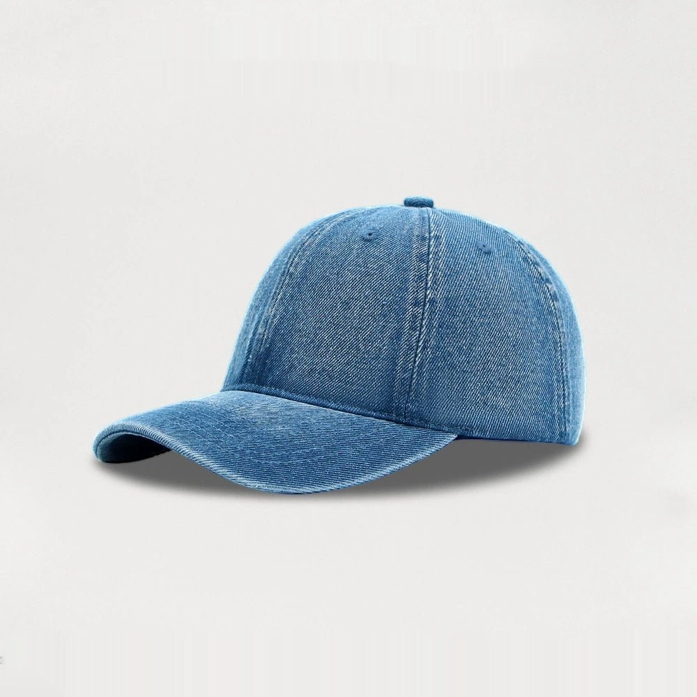 Summer Denim Light Version Solid Color Casual Baseball Cap - E. M. E. LLC7