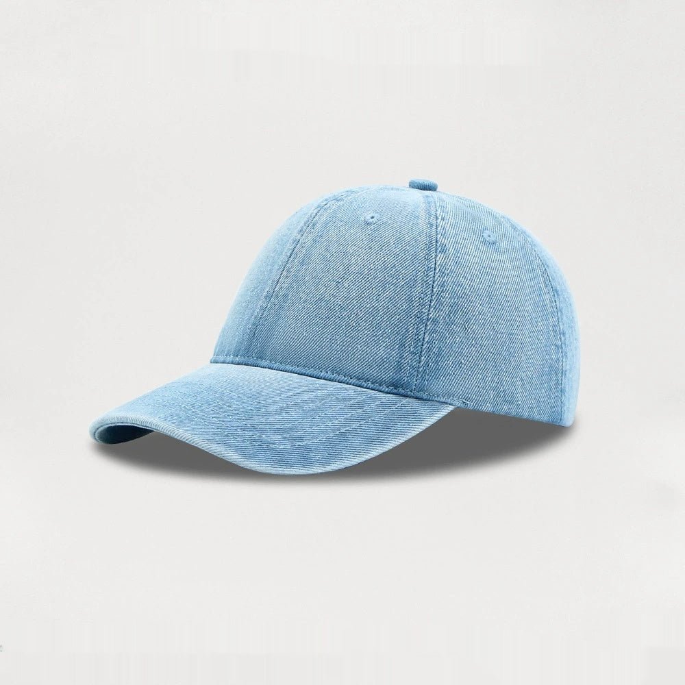 Summer Denim Light Version Solid Color Casual Baseball Cap - E. M. E. LLC7