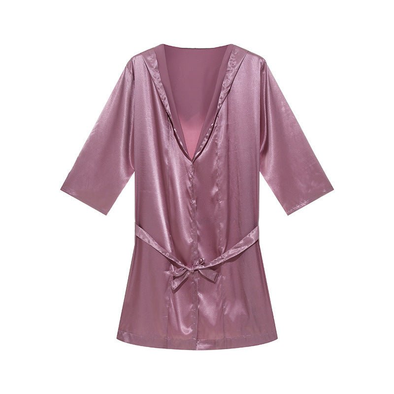 Thin Loose Short Sleeve Pajamas - E. M. E. LLC0