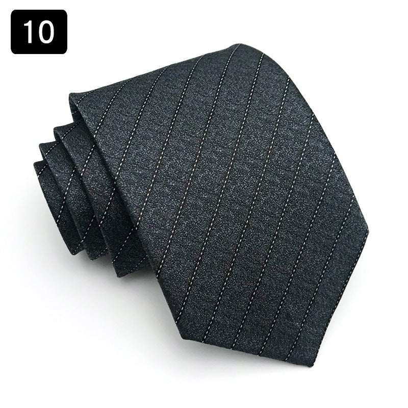 Tie Men's Formal Wear Business Stripes Business Shirt - E. M. E. LLC0