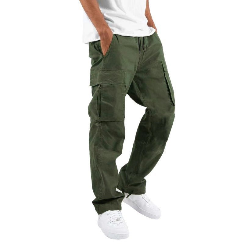 Trade Drawstring Multi - pocket Casual Trousers - E. M. E. LLC0