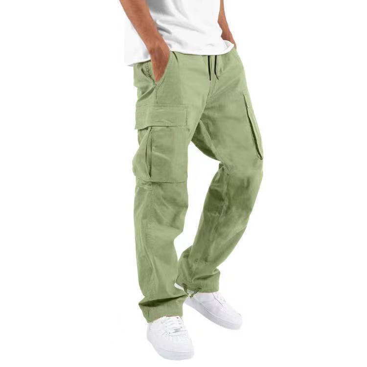 Trade Drawstring Multi - pocket Casual Trousers - E. M. E. LLC0