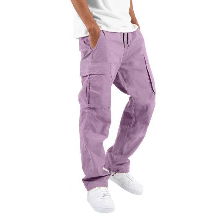 Trade Drawstring Multi - pocket Casual Trousers - E. M. E. LLC0