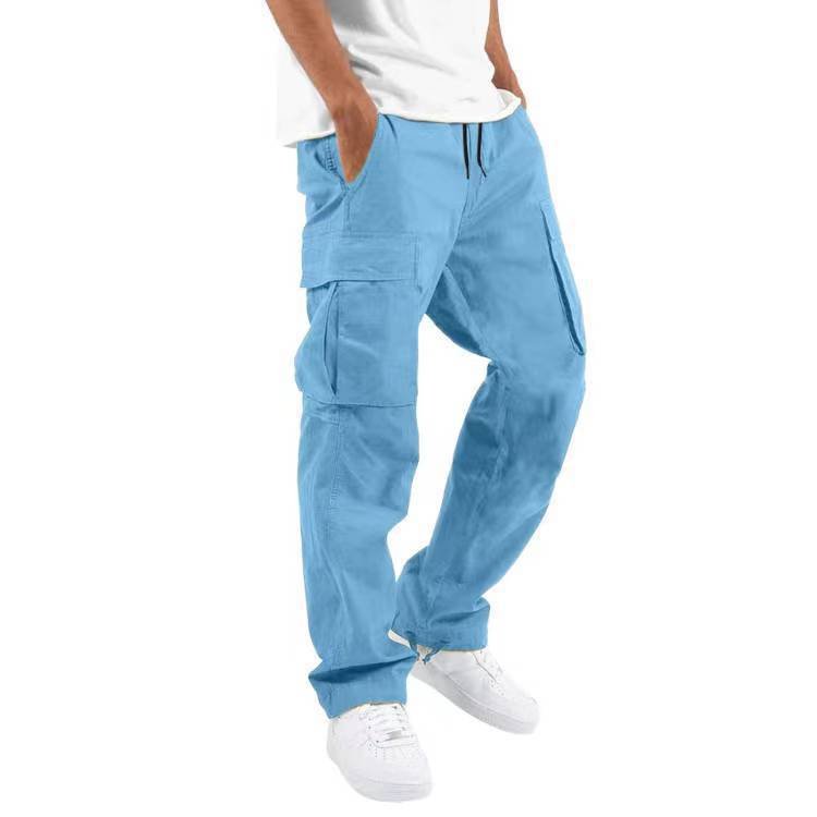 Trade Drawstring Multi - pocket Casual Trousers - E. M. E. LLC0