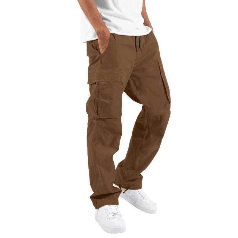 Trade Drawstring Multi - pocket Casual Trousers - E. M. E. LLC0
