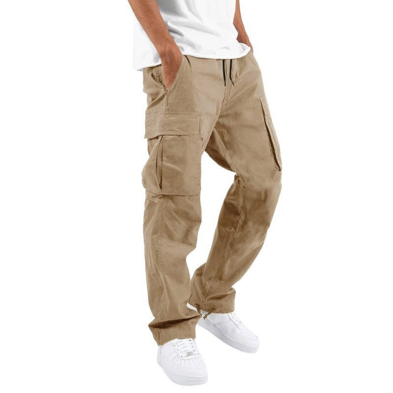 Trade Drawstring Multi - pocket Casual Trousers - E. M. E. LLC0