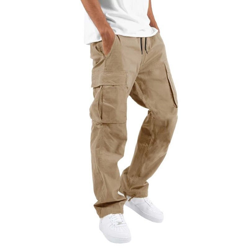 Trade Drawstring Multi - pocket Casual Trousers - E. M. E. LLC0