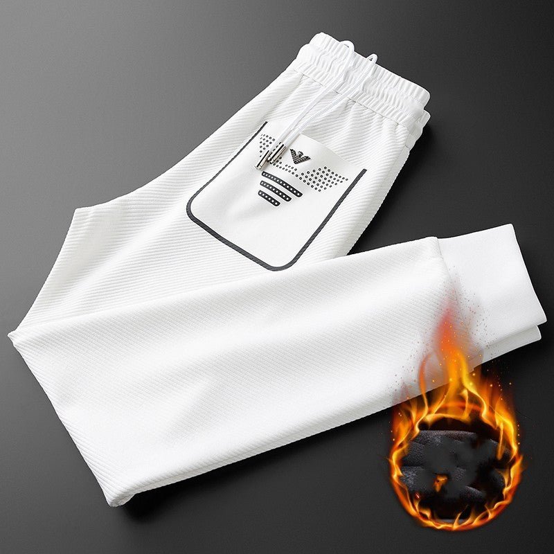Twill Stretch White Trousers For Men - E. M. E. LLC0