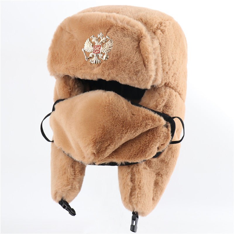 Ushanka Men And Women Imitation Rabbit Fur Outdoor Earmuffs Hat - E. M. E. LLC0