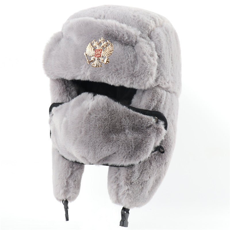 Ushanka Men And Women Imitation Rabbit Fur Outdoor Earmuffs Hat - E. M. E. LLC0