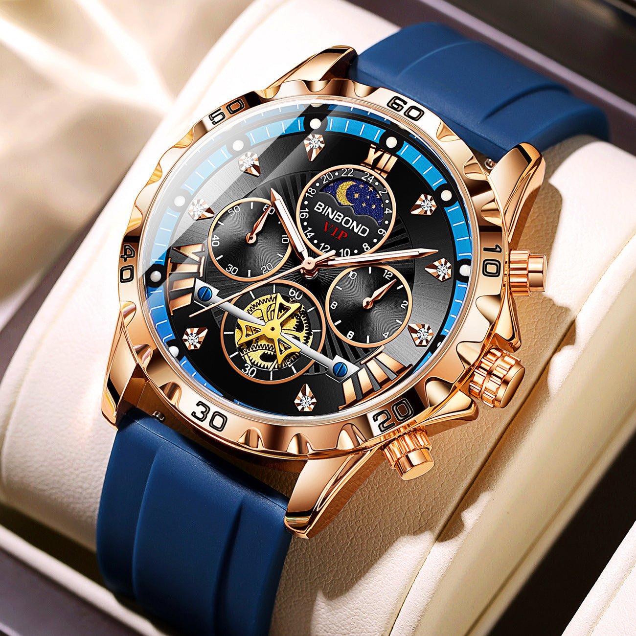 Waterproof Luminous Camel Flywheel Men's Student Korean Fashion Internet Celebrity Quartz Watch - E. M. E. LLC0