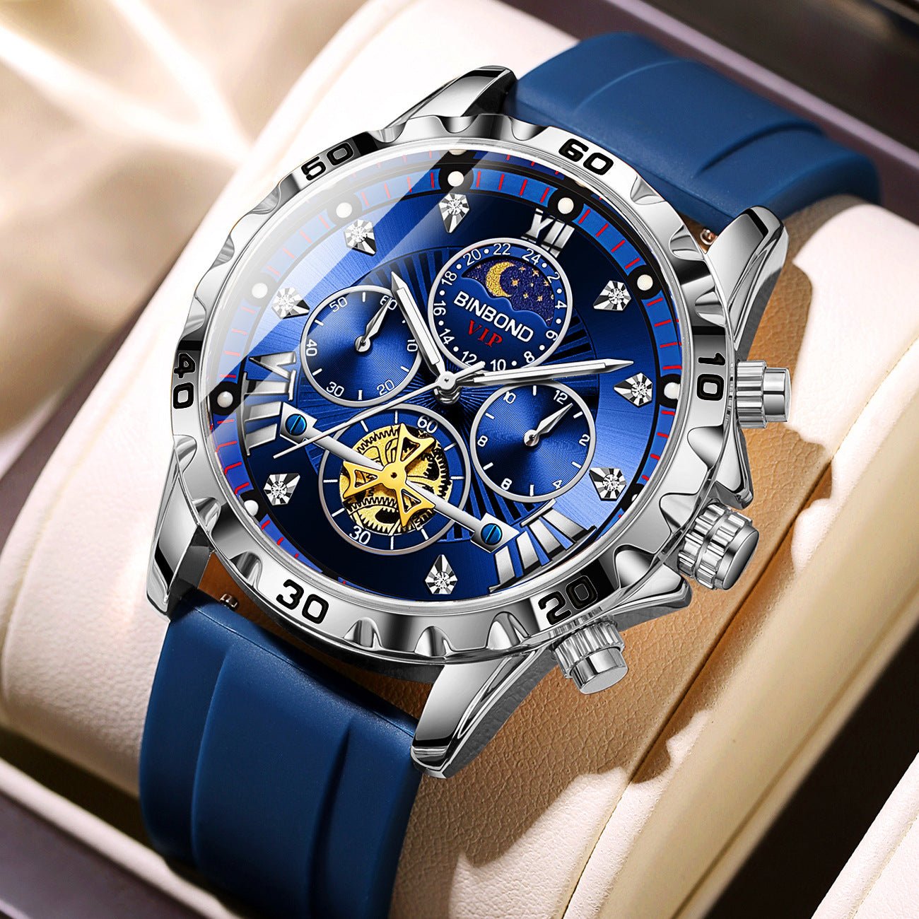 Waterproof Luminous Camel Flywheel Men's Student Korean Fashion Internet Celebrity Quartz Watch - E. M. E. LLC0