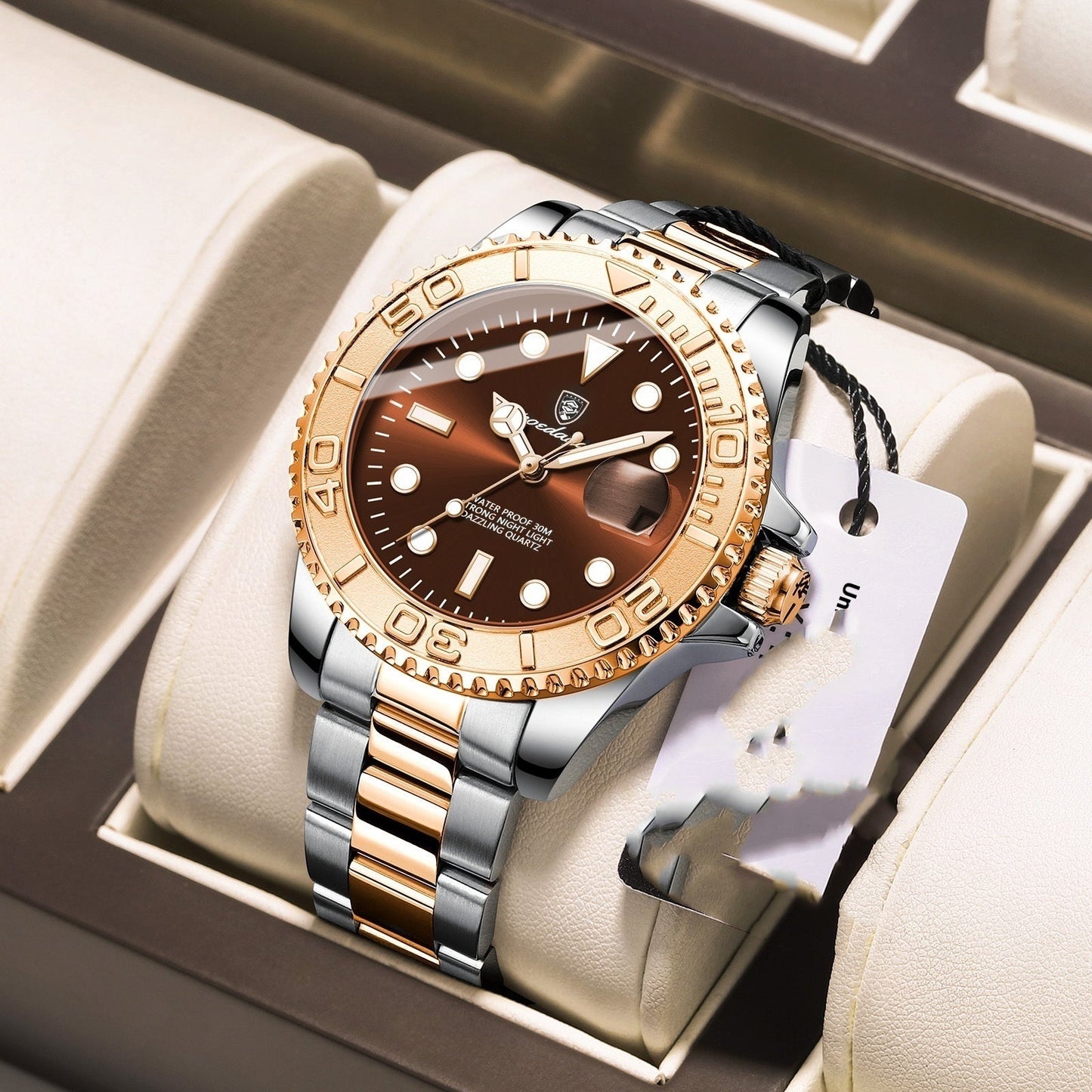 Waterproof Luminous Men's Watch Fashion Quartz - E. M. E. LLC0