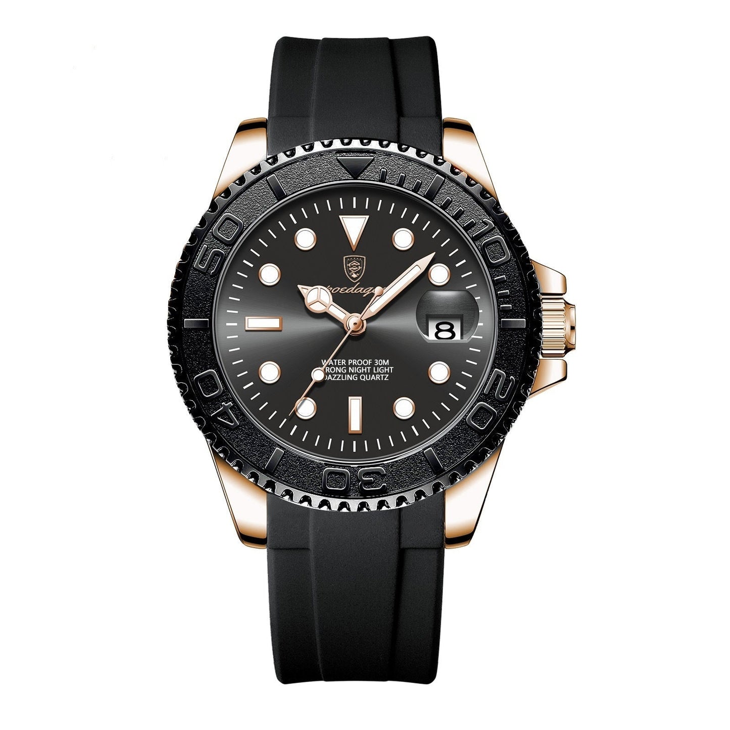 Waterproof Luminous Men's Watch Fashion Quartz - E. M. E. LLC0