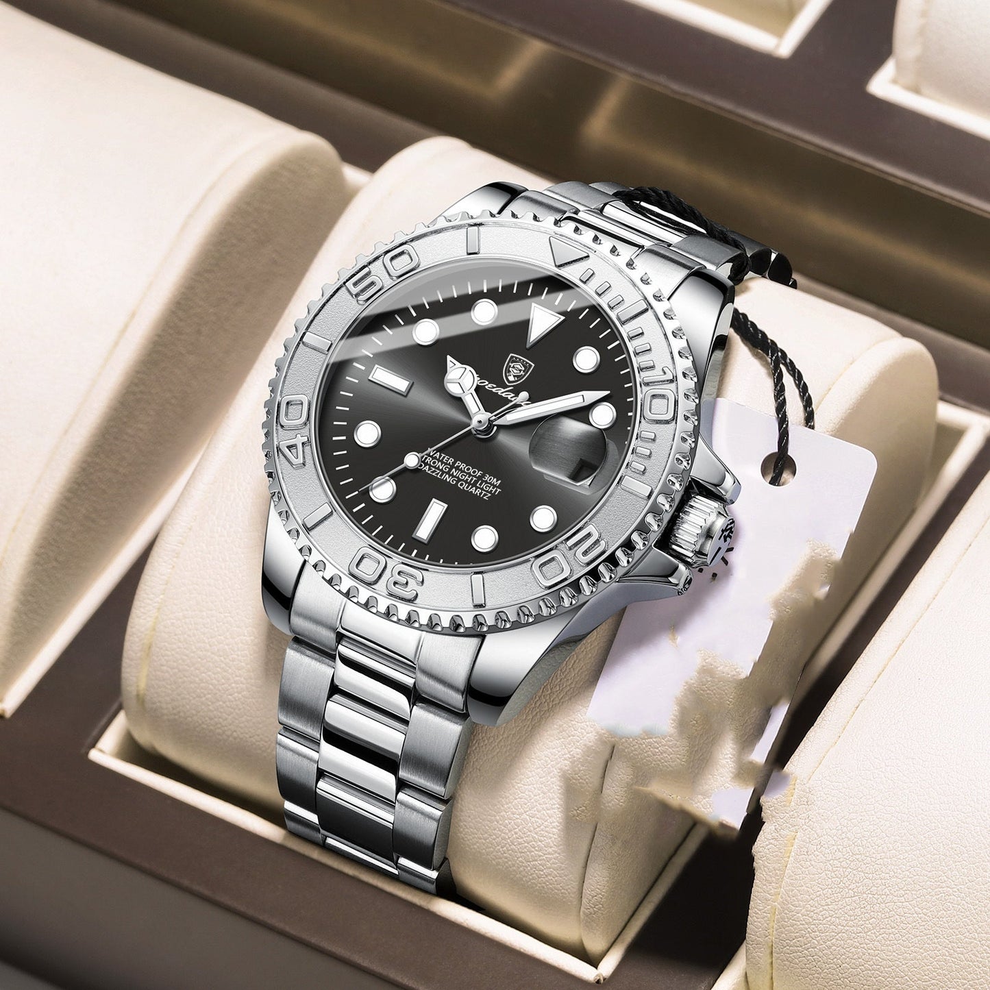 Waterproof Luminous Men's Watch Fashion Quartz - E. M. E. LLC0