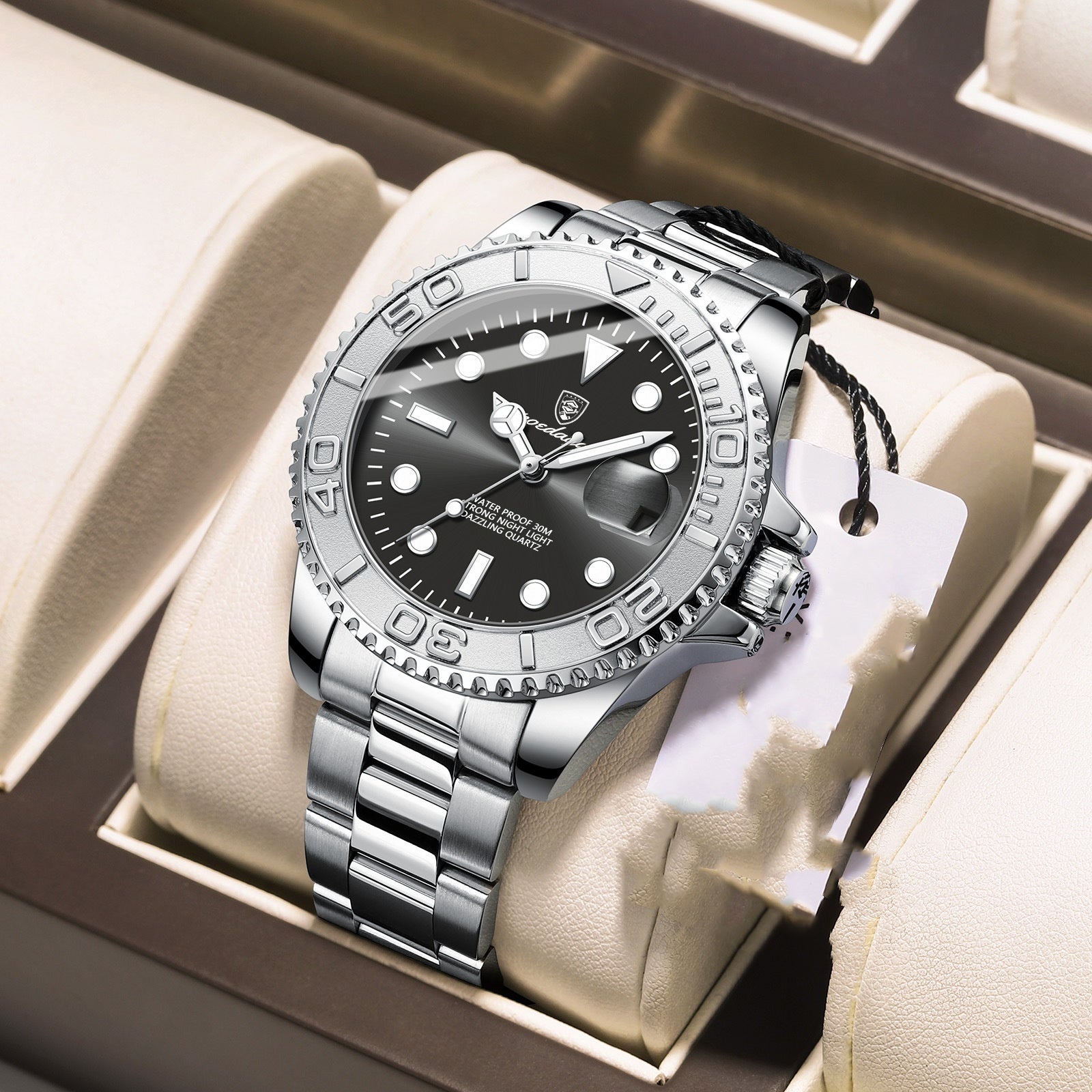 Waterproof Luminous Men's Watch Fashion Quartz - E. M. E. LLC0