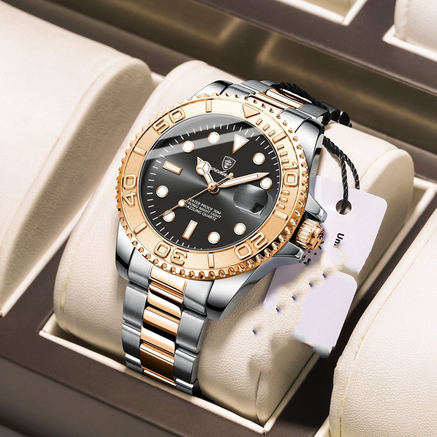 Waterproof Luminous Men's Watch Fashion Quartz - E. M. E. LLC0