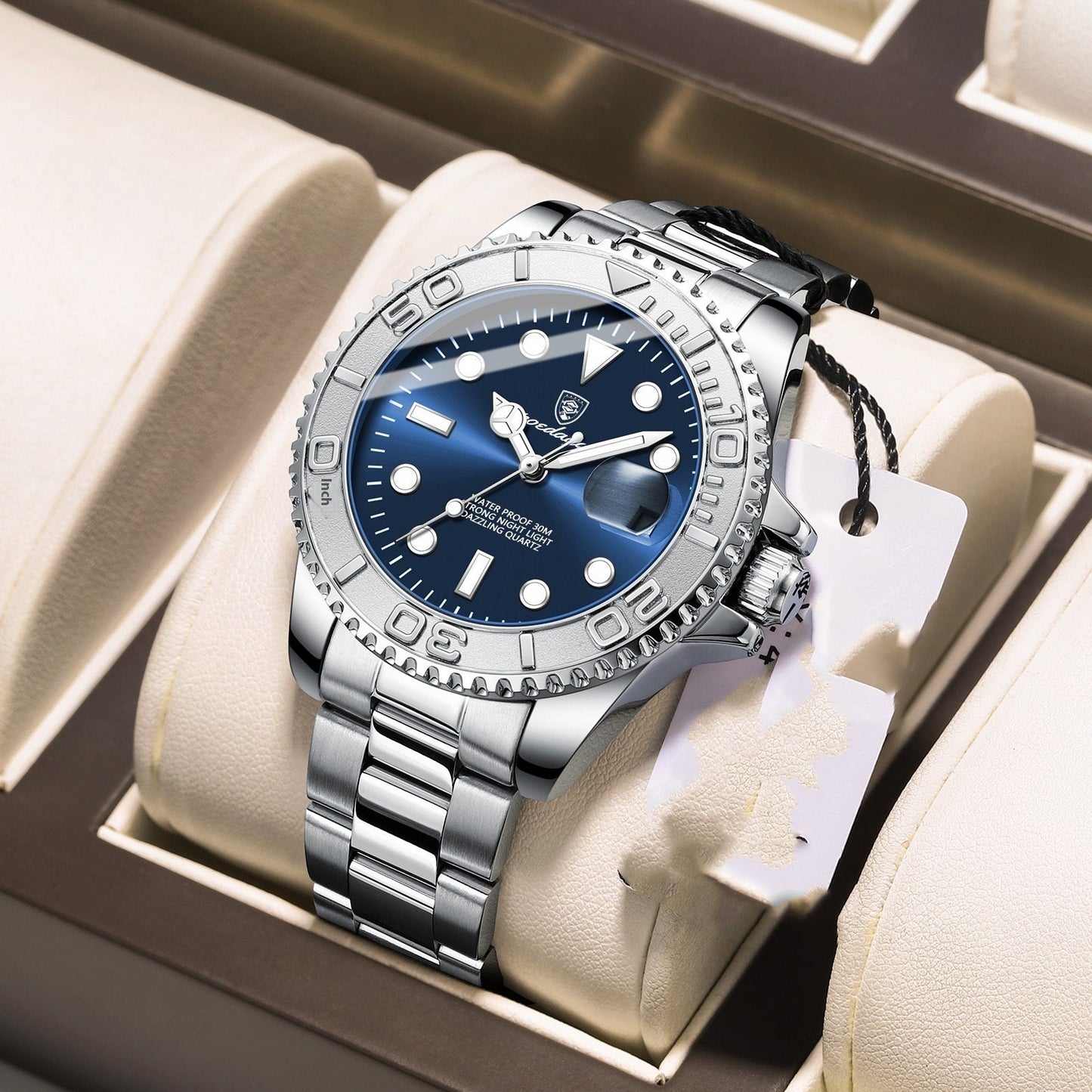 Waterproof Luminous Men's Watch Fashion Quartz - E. M. E. LLC0