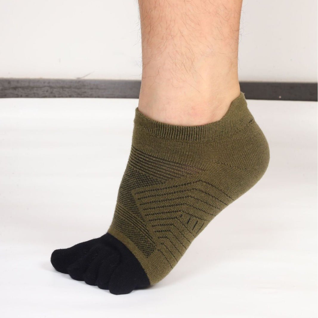 Wool Plush Toe Socks Men's Short Tube - E. M. E. LLC0